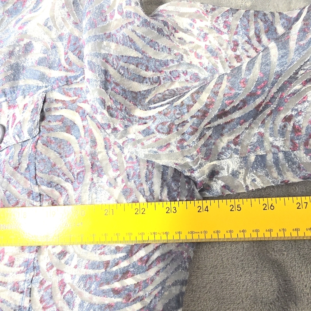 2/$30 Erin London Lightweight Womens Button Down Shirt Size XL Summer Blazer - Picture 9 of 16